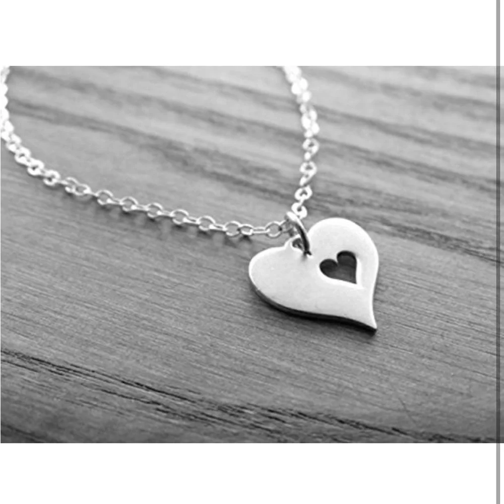 Gift for Grandma • Two Heart‎ Charm Bracelet• Grandmother Jewelry